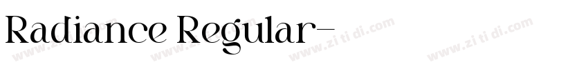 Radiance Regular字体转换 Radiance Regular字体转换